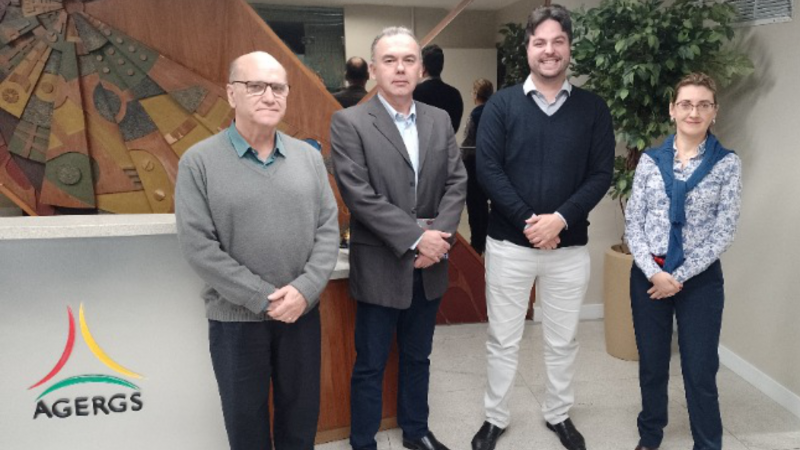 (Esq. p/dir.) Eduardo Mesquita, Francisco de Araujo, Rainer Grigolo e Luciana Luso de Carvalho