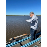 Engenheiros da AGERGS verificam as condições das barragens