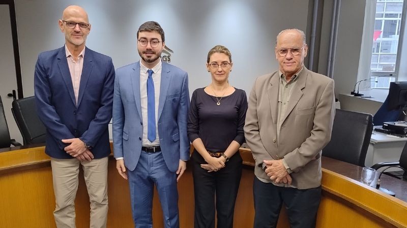 Marcelo Spilki, Lucas Fuhr, Luciana Luso de Carvalho e Algir Lorenzon