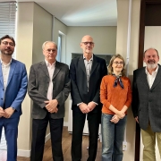 Lucas Fuhr, Algir Lorenzon, Marcelo Spilki, Luciana Luso de Carvalho e Ricardo Giuliani